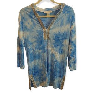 CRUISE Wear & Co. Blue Tunic Coverup - Size Medium